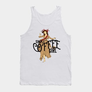 Simple Coffee Girl Tank Top